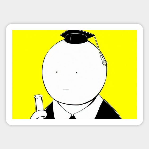 Assasination Classroom - Korosensei Blank Stare Sticker by BadassManga